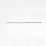 11.22 Carat Genuine Blue Topaz .925 Sterling Silver Bracelet