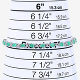 3.08 Carat Genuine Emerald .925 Sterling Silver Bracelet