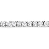 4.96 Carat Genuine White Topaz .925 Sterling Silver Bracelet