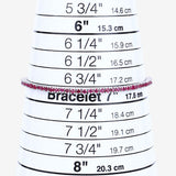 3.35 Carat Genuine Ruby .925 Sterling Silver Bracelet