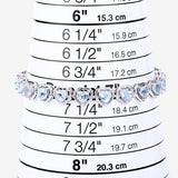 10.50 Carat Genuine Blue Topaz .925 Sterling Silver Bracelet