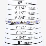 1.81 Carat Genuine Tanzanite and White Topaz .925 Sterling Silver Bracelet