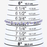 0.91 Carat Genuine Tanzanite .925 Sterling Silver Bracelet
