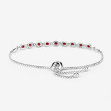 1.80 Carat Genuine Garnet .925 Sterling Silver Bracelet