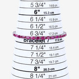 9.18 Carat Genuine Ruby 10K White Gold Bracelet