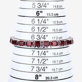 27.60 Carat Genuine Garnet .925 Sterling Silver Bracelet