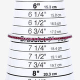 4.44 Carat Genuine Ruby .925 Sterling Silver Bracelet