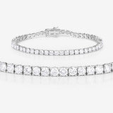 7.00 Carat Lab Grown Diamond 14K White Gold Bracelet