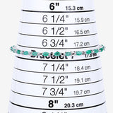 3.24 Carat Genuine Zambian Emerald .925 Sterling Silver Bracelet