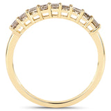 0.50 Carat Genuine Champagne Diamond 14K Yellow Gold Ring (I1-I2)