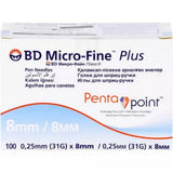 BD Micro-Fine Ultra 100 Pcs. 0.25mm x 8 mm Pen 2packs