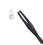 Beter Flat Tip Tweezers with Black Coating 1 pc