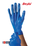 Beybi TPEX Blue TPE Disposable Gloves for Food and Hygiene 100 Count