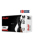 Beybi TPEX Black TPE Gloves for Food and Hygiene 100 Count
