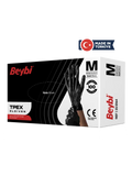 Beybi TPEX Black TPE Gloves for Food and Hygiene 100 Count