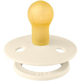 Bibs Studio Colour Block Rubber Pacifier 6+ Months Ivory & Steel Blue