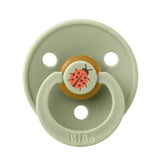 Bibs Studio Colour Ladybug Rubber Pacifier Sage Size 1 0-6 Months