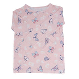 Pink Butterfly Daisy Bamboo Big Kid Pajama Set