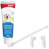 Bioline Mint Flavored Dog Dental Care Set for Fresh Breath 100g