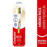 Colgate Advanced Charcoal Toothbrush - Extra Soft Bristles for Gentle Deep Cleaning