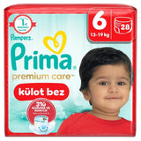 Prima Premium Care Pants Size 6 Soft Diapers 28 Count