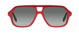 Burberry 4340 3963/11 Red Square Frame Sunglasses 50mm