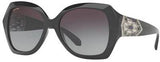 Bvlgari 8182-B 901/8G Black Gradient Square Sunglasses