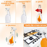 Cif Cif Power & Shine Concentrate - Refillable Kitchen Cleaning Solution with Cleanboost Technology