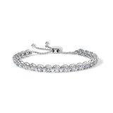 14K White Gold 6.00 Cttw Diamond 4â€-10â€ Adjustable Bolo Tennis Bracelet (I-J Color, I1-I2 Clarity)