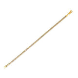 14k Yellow Gold Round Pave Franco Chain (3.15 mm)