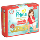 Prima Premium Care Pants Size 5 Diapers Junior Twin Pack 34 Count