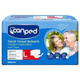 Canped Large Adult Diapers with Textile Surface 30 Count