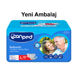 Canped Large Adult Diapers with Textile Surface 30 Count