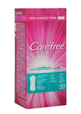 Carefree Cotton Fresh Pantyliners for Daily Comfort 20 Count