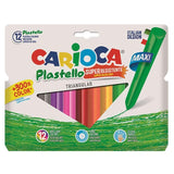 Carioca Jumbo Triangle Washable Mess-Free Pastel Crayons 12 Count