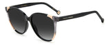 Carolina Herrera CH 0063/S Women's Square Sunglasses - Black/Gold