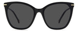 Carolina Herrera HER 0091/S Black Square Women's Sunglasses