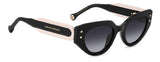 Carolina Herrera Women's Square Sunglasses - Black & Gold 50mm