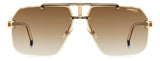 Carrera 1054/S Black Brown Green Rectangular Men's Sunglasses