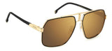 Carrera 1055/S Gold Men's Aviator Sunglasses 62mm