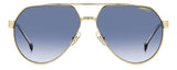 Carrera 1067/S Dark Blue Square Men's Sunglasses 62mm