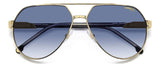 Carrera 1067/S Dark Blue Square Men's Sunglasses 62mm