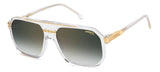 Carrera 1077/S Rectangular Green Lens Men's Sunglasses 60mm