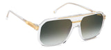 Carrera 1077/S Rectangular Green Lens Men's Sunglasses 60mm