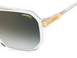 Carrera 1077/S Rectangular Green Lens Men's Sunglasses 60mm