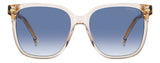 Carrera 3002/S Women's Square Sunglasses - Black/Grey 55mm