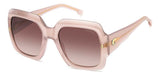 Carrera 3004/S Women's Square Sunglasses with Brown Lenses 54mm