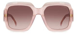 Carrera 3004/S Women's Square Sunglasses with Brown Lenses 54mm