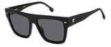 Carrera 3016/S Black Square Women's Sunglasses 55mm