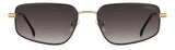 Carrera 3087/S Women's Square Sunglasses - Black/Gold - 56mm